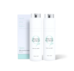 Two Qure All-In-One Face Serum bottles