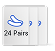24 Pairs of items icon