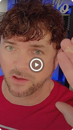 Man demonstrating anti-aging skincare serum