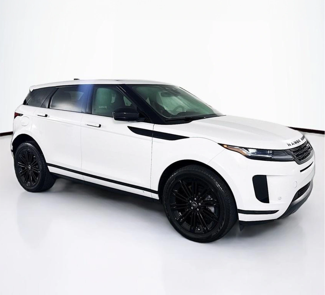 White Range Rover Evoque car slide 3