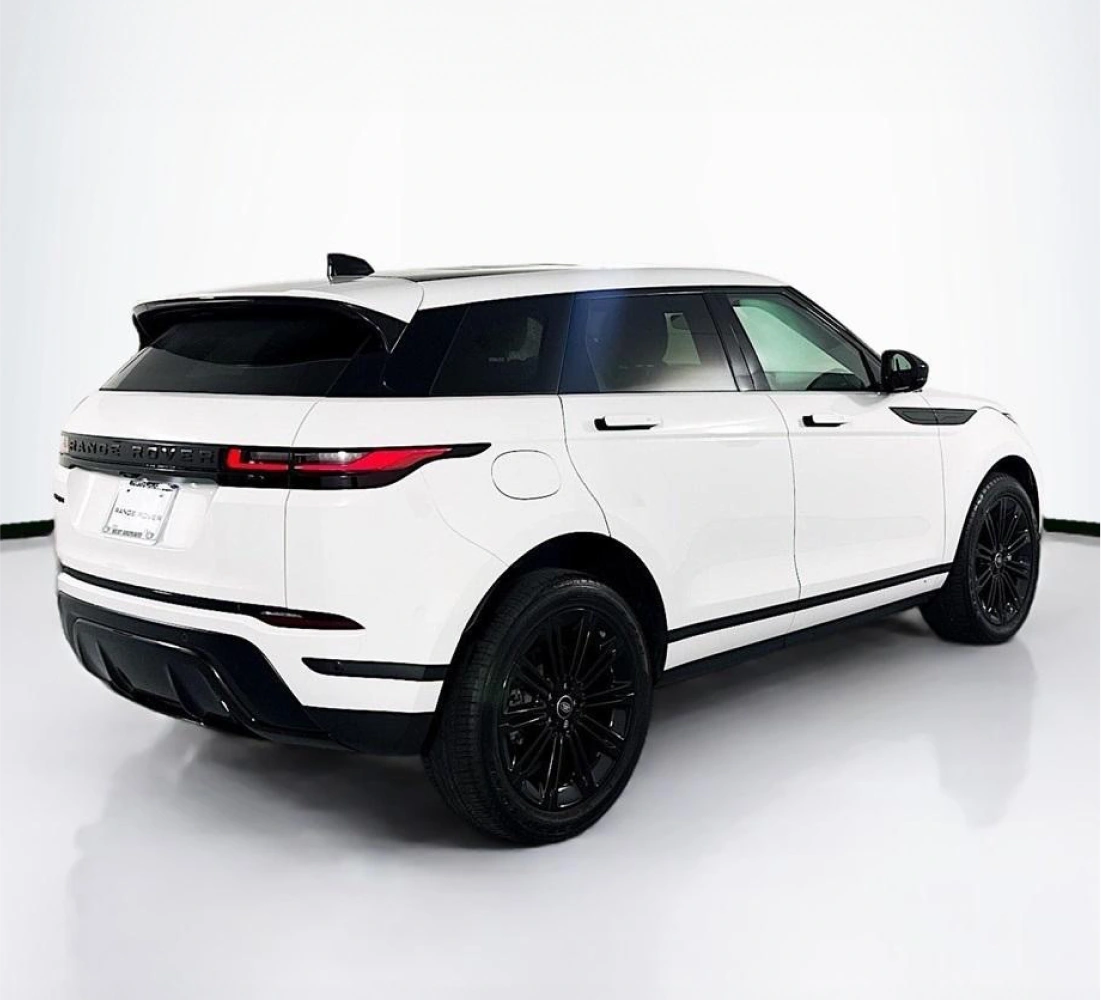 White Range Rover Evoque, side view, car slide 4