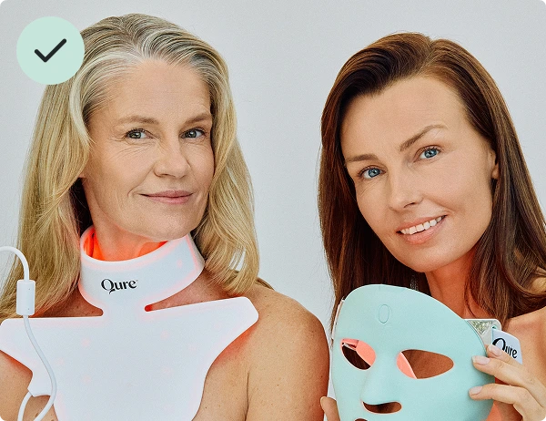 Qure LED face mask & neck device comparison