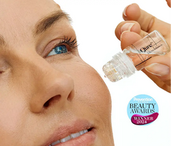 Micro-infusion facial with Qure product