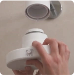 Removing and installing a shower head