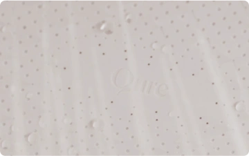 Secure surface with Care logo and water droplets.