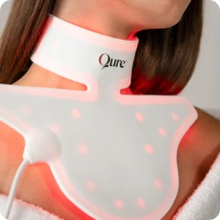 Qure red light therapy device for aging neck & chest